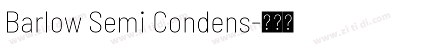 Barlow Semi Condens字体转换